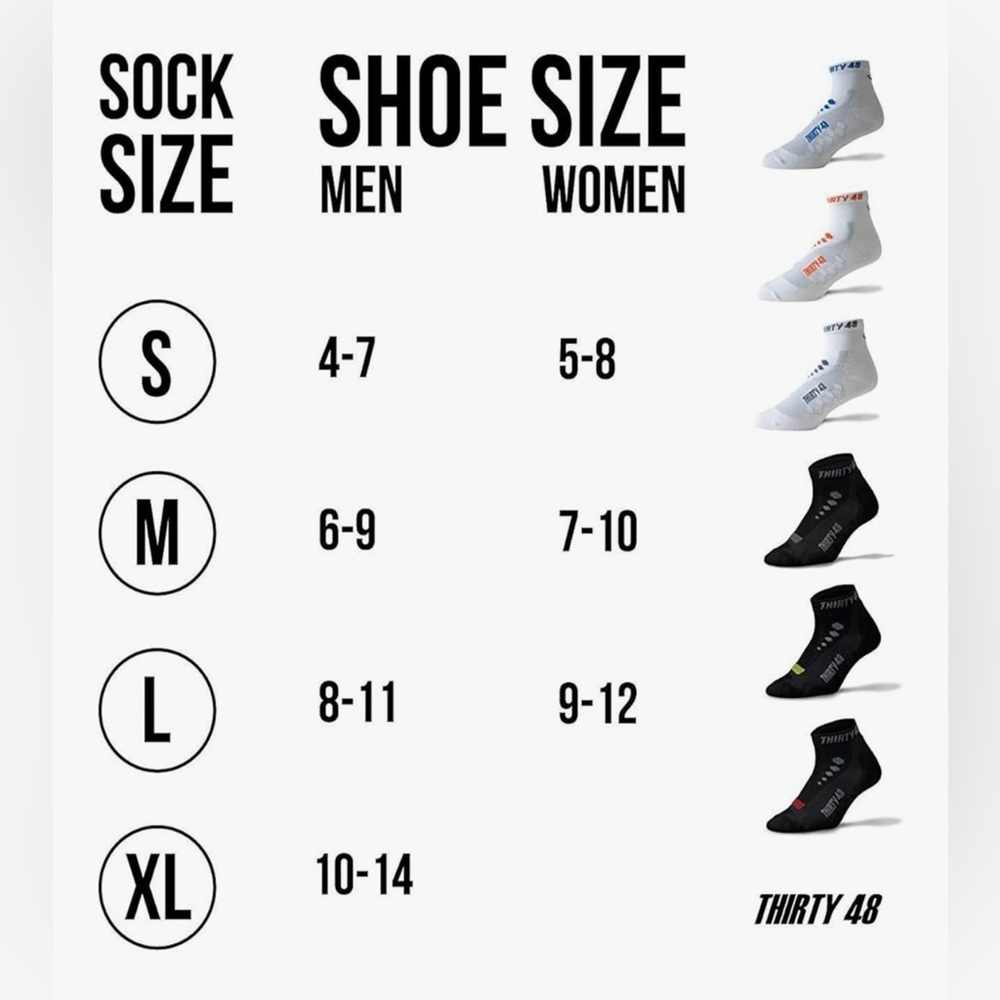 6 Pairs Thirty48 Low Cut Cycling Socks Unisex - Picture 8 of 10